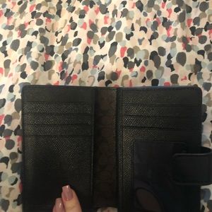 Coach black wallet